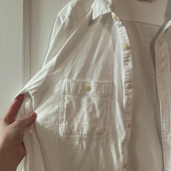 Faherty Sunwashed Knit Shirt, White - S - Picture 7 of 10